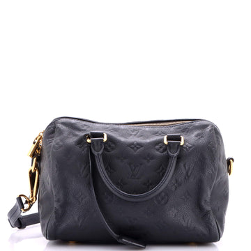 Louis Vuitton Speedy Bandouliere Bag Monogram Empreinte Leather 25