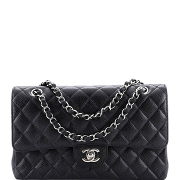 Chanel Classic Double Flap Bag Quilted Caviar Medium