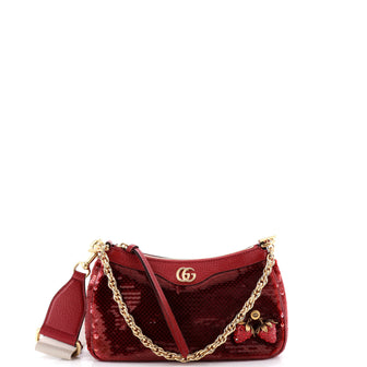 Gucci Strawberry Ophidia Shoulder Bag Sequins Small