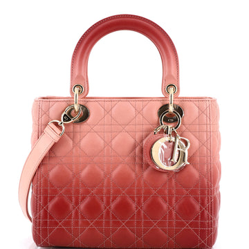 Christian Dior Lady Dior Bag Cannage Quilt Gradient Lambskin Medium
