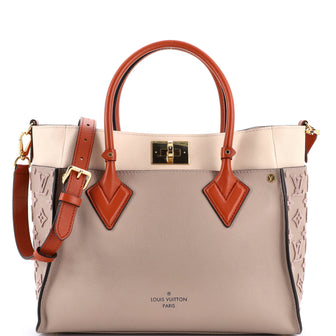 Louis Vuitton On My Side Tote Monogram Tuffetage Leather MM