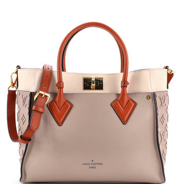 Louis Vuitton On My Side Tote Monogram Tuffetage Leather MM