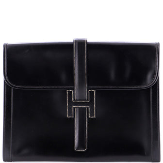 Hermes Jige Clutch Box Calf GM