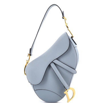Christian Dior Saddle Handbag Leather Medium