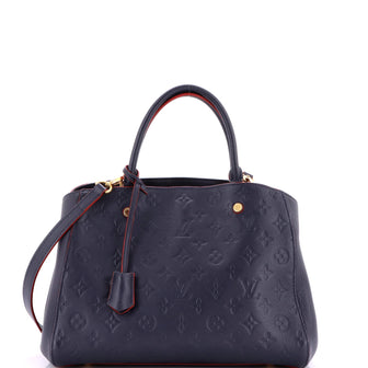 Louis Vuitton Montaigne Handbag Monogram Empreinte Leather MM