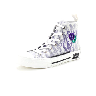 Christian Dior x Kenny Scharf Men's B23 High-Top Sneakers Oblique Coated Canvas and PVC