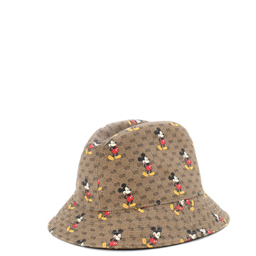 Gucci Disney Mickey Mouse Bucket Hat Printed Mini GG Coated Canvas