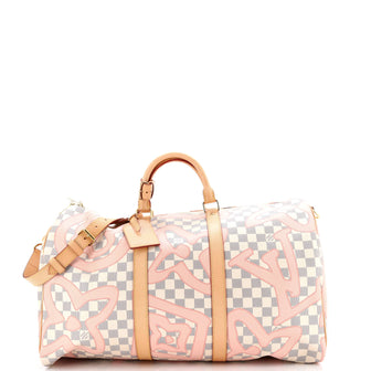 Louis Vuitton Keepall Bandouliere Bag Limited Edition Damier Tahitienne 50