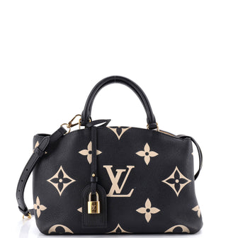 Louis Vuitton Petit Palais Handbag Bicolor Monogram Empreinte Giant