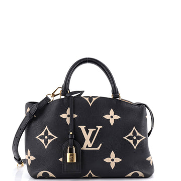 Louis Vuitton Petit Palais Handbag Bicolor Monogram Empreinte Giant