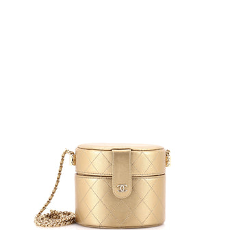 Chanel CC Allure Vanity Case with Chain Quilted Lambskin Small