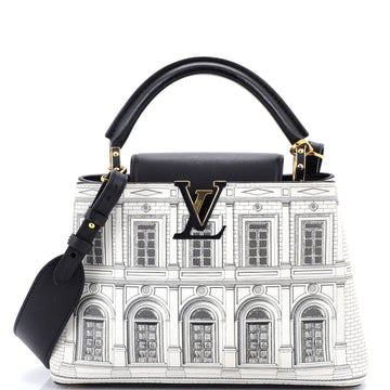 Louis Vuitton Capucines Bag Limited Edition Fornasetti Architettura Print Leather BB