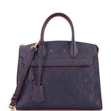 Louis Vuitton Pont Neuf Handbag Monogram Empreinte Leather MM