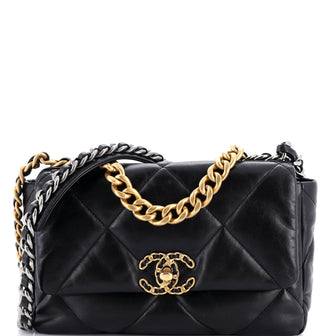 Chanel 19 Flap Bag Quilted Leather Medium