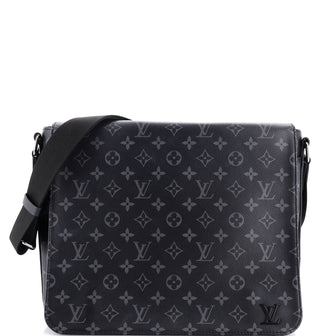 Louis Vuitton District Messenger Bag Monogram Eclipse Canvas MM