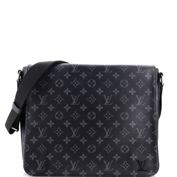 Louis Vuitton District Messenger Bag Monogram Eclipse Canvas MM