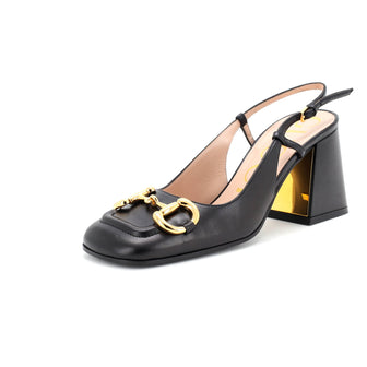Gucci Women's Horsebit Slingback Pumps Leather