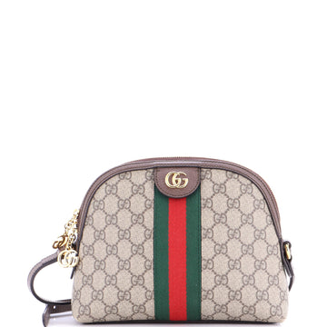 Gucci Ophidia Dome Shoulder Bag GG Coated Canvas Small
