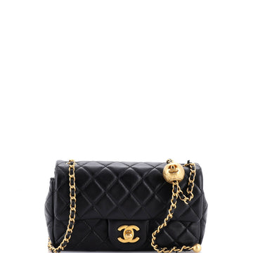 Chanel Pearl Crush Flap Bag Quilted Lambskin Mini