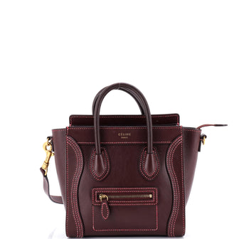 Celine Luggage Bag Smooth Leather Nano