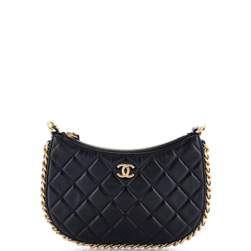 Chanel CC Chain Around Hobo Quilted Lambskin