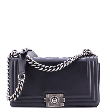 Chanel Reverso Boy Flap Bag Glazed Calfskin Old Medium