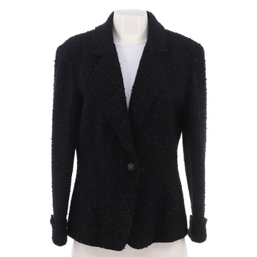 Chanel Women's Single Button Blazer Tweed