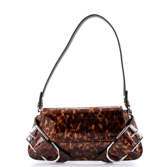 Givenchy Voyou Shoulder Flap Bag Printed Patent