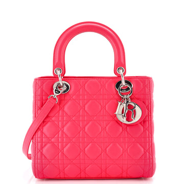 Christian Dior Lady Dior Bag Cannage Quilt Lambskin Medium