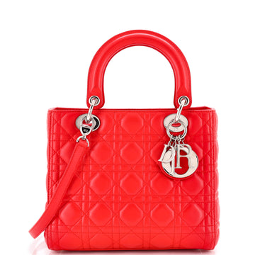 Christian Dior Lady Dior Bag Cannage Quilt Lambskin Medium