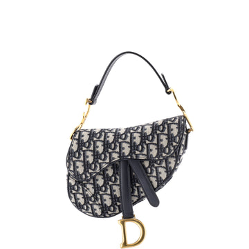 Christian Dior Saddle Handbag Oblique Canvas Mini