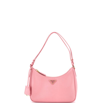 Prada Re-Edition Hobo Saffiano Leather Mini