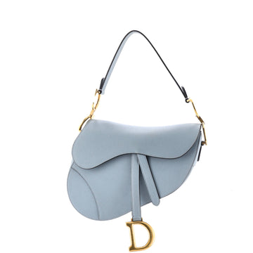 Christian Dior Saddle Handbag Leather Medium
