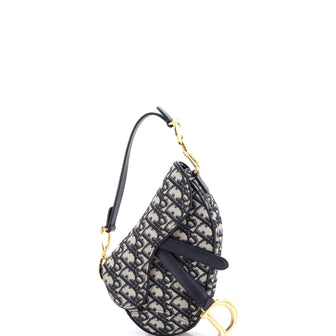 Christian Dior Saddle Handbag Oblique Canvas Mini