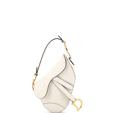 Christian Dior Saddle Handbag Leather Mini