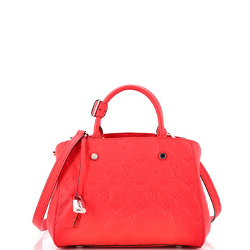 Louis Vuitton Montaigne Handbag Monogram Empreinte Leather BB