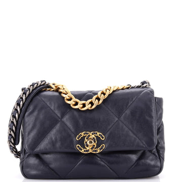 Chanel 19 Flap Bag Quilted Leather Medium