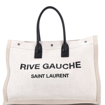 Saint Laurent Rive Gauche Shopper Tote Canvas Large