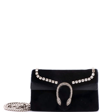 Gucci Dionysus Bag Crystal Embellished Velvet Super Mini
