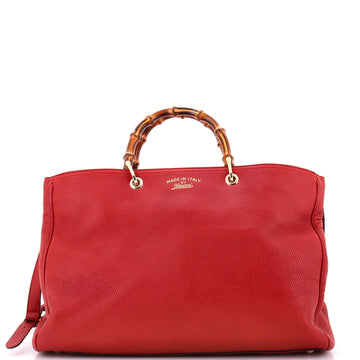Gucci Bamboo Shopper Tote Leather Large