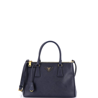 Prada Galleria Double Zip Tote Saffiano Leather Small