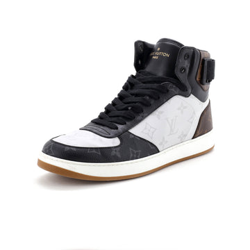 Louis Vuitton Men's Rivoli Sneaker Boots Monogram Canvas with Leather