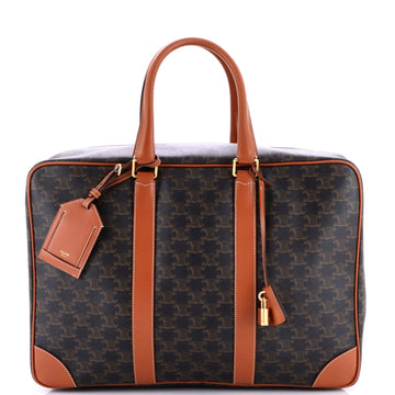 Celine Soft Luggage Bag Triomphe Coated Canvas 45