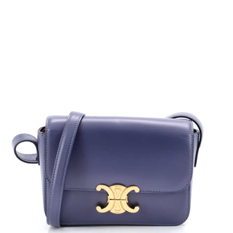 Celine Triomphe Shoulder Bag Smooth Calfskin Nano