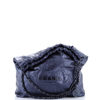 Chanel 22 Chain Hobo Quilted Calfskin Medium