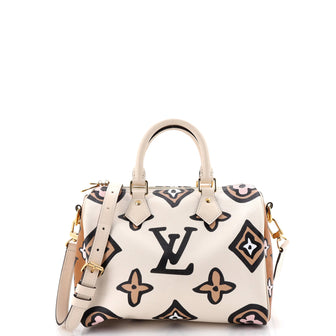 Louis Vuitton Speedy Bandouliere Bag Wild at Heart Monogram Giant 25