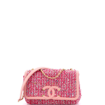 Chanel Filigree Flap Bag Quilted Tweed Small