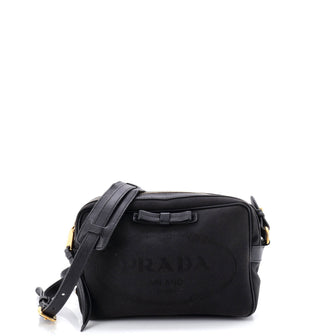 Prada Logo Camera Bag Canvas Small