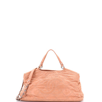 Chanel CC Sea Hit Tote Quilted Iridescent Calfskin Small
