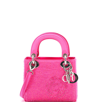 Christian Dior Lady Dior Bag Embellished Satin Mini